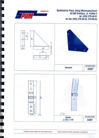 Zawias L-170 i L-120