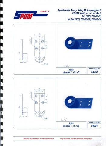 Rolka pionowa 43x40 i 43x50